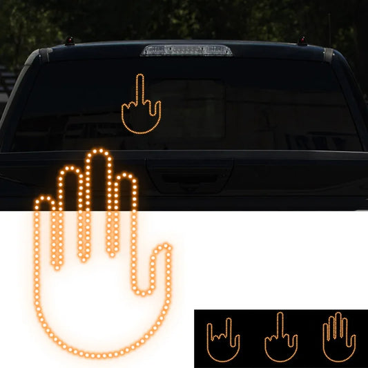 Mittelfinger-Gesten-LED-Licht mit Fernbedienung Lustige Autolampe Zubehör Perfekte Geschenke